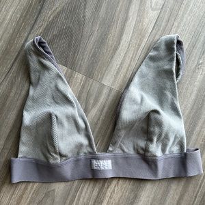 NWT Skims Rib Stretch Cotton Plunge Bralette